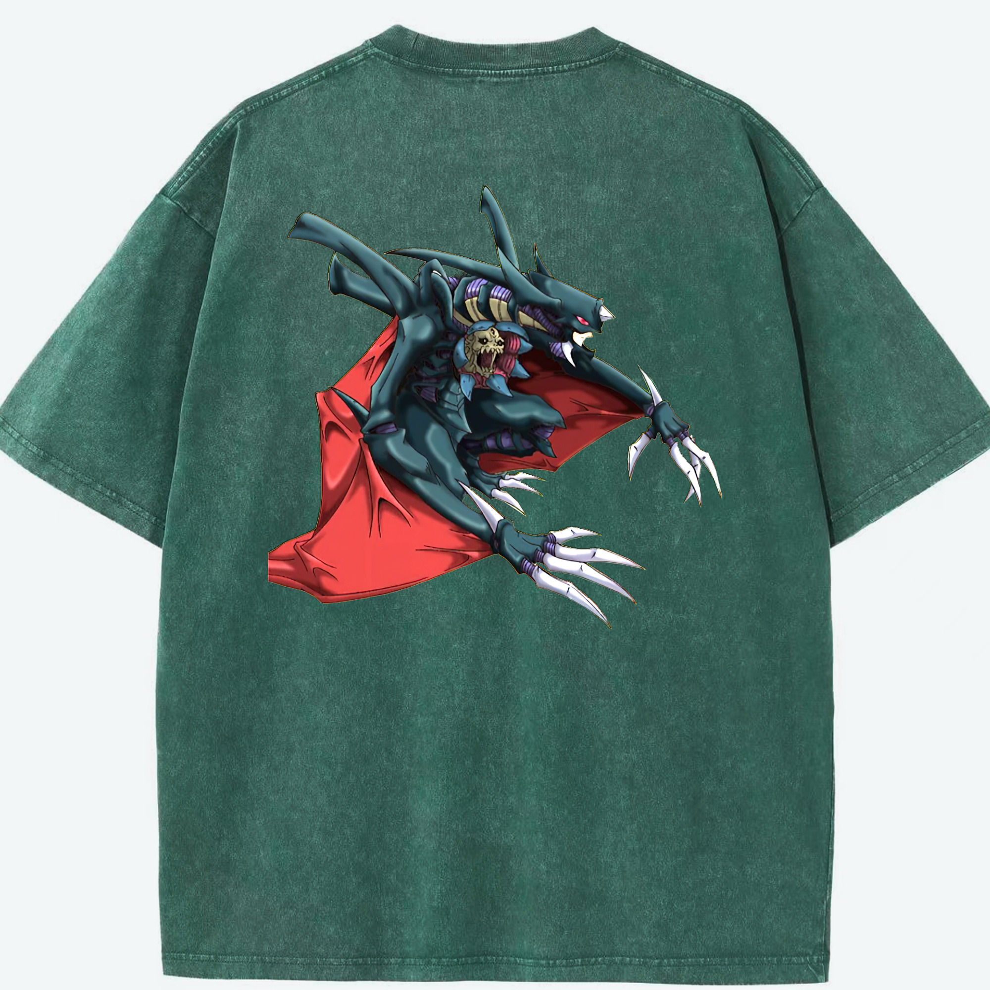 （画像用） 遊☆戯☆王 Yu-Gi-Oh! 綿100% ヴィンテージ風 半袖Tシャツ（背面プリント）